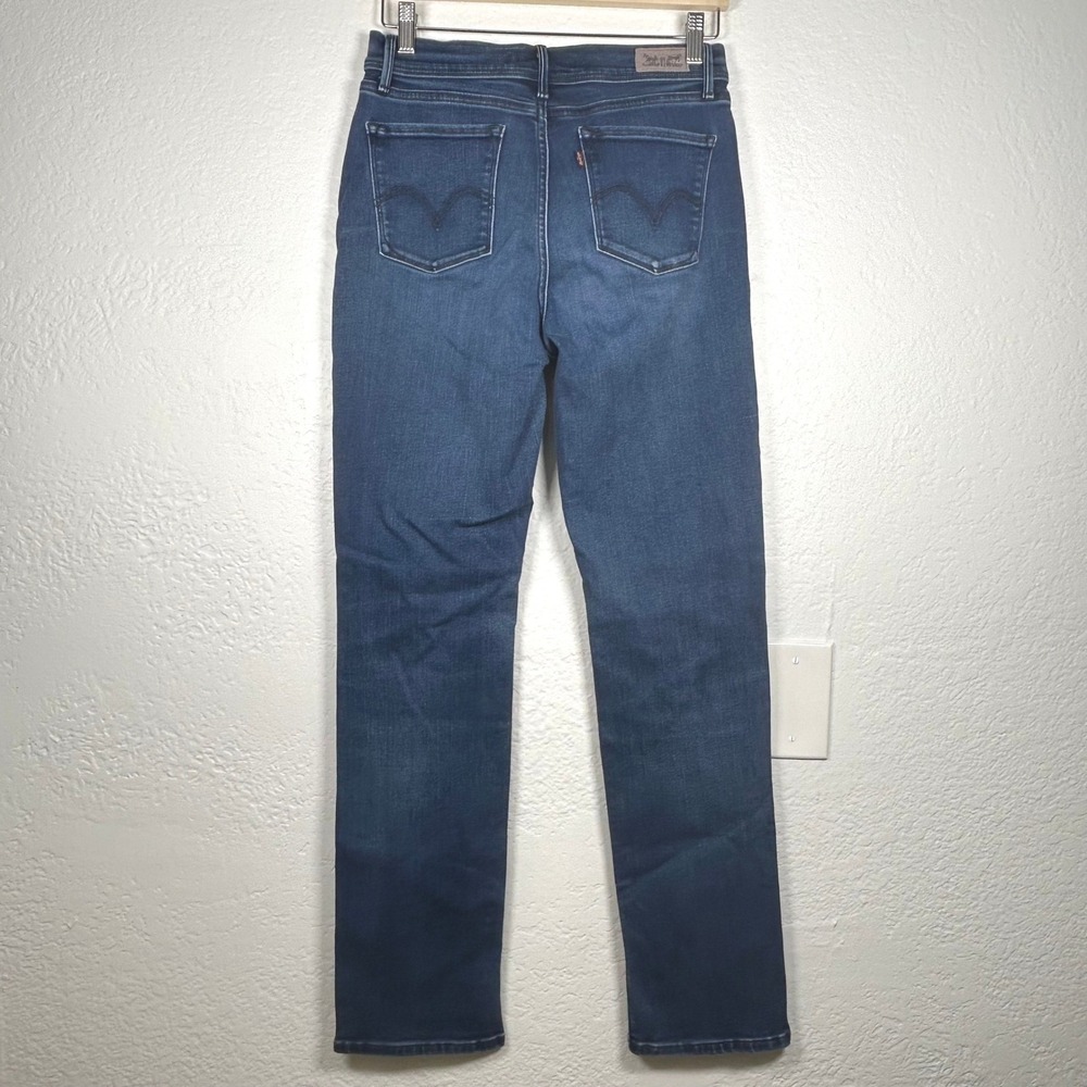 Levi's Blue 512 Perfectly Slimming Straight Leg Jeans Size 8